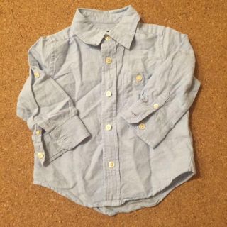 ベビーギャップ(babyGAP)の美品！babyGap リネン混 シャツ(シャツ/カットソー)