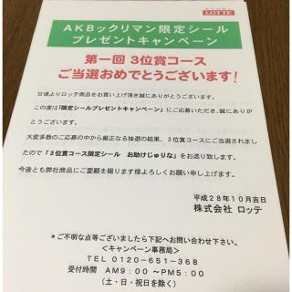 エーケービーフォーティーエイト(AKB48)の限定 AKB 懸賞 ビックリマンシール 美品(アイドルグッズ)