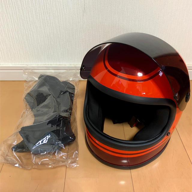 VERTEX GT-750ヘルメット 火の玉カラー/族ヘル/カワサキ/ゼッツー VERTEX GT-750ヘルメット 火の玉カラー/族ヘル/カワサキ/ゼッツー