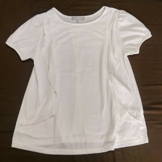 ニシマツヤ(西松屋)の授乳口付き　白Tシャツ(マタニティトップス)