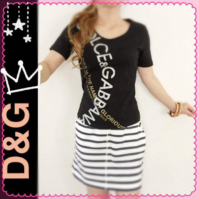 DOLCE&GABBANA(ドルチェアンドガッバーナ)のD&G 🔸 tee レディースのトップス(Tシャツ(半袖/袖なし))の商品写真