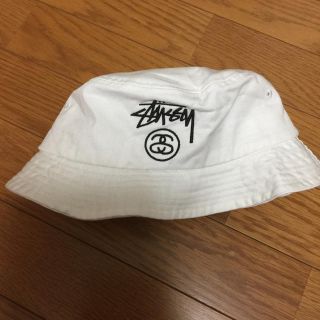 ステューシー(STUSSY)のぷくてん様専用 stussy バケットハット ホワイト 正規品 破格！即購入OK(ハット)