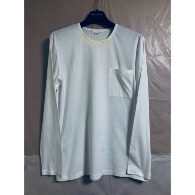 HELMUT LANG(ヘルムートラング)の早い者勝ち！！HELMUT LANG サビ加工カットソー ホワイト メンズのトップス(Tシャツ/カットソー(七分/長袖))の商品写真