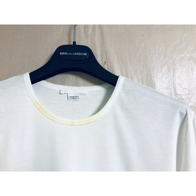 HELMUT LANG(ヘルムートラング)の早い者勝ち！！HELMUT LANG サビ加工カットソー ホワイト メンズのトップス(Tシャツ/カットソー(七分/長袖))の商品写真