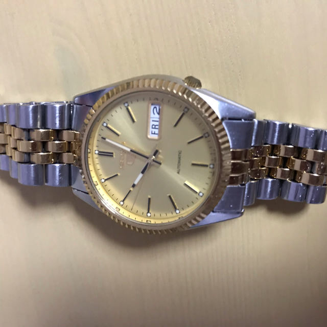 SEIKO(セイコー)のSEIKO5 ［金銀コンビ］機械式 メンズの時計(腕時計(アナログ))の商品写真