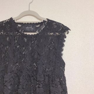 フラワー(flower)のused race blouse レース トップス(シャツ/ブラウス(半袖/袖なし))