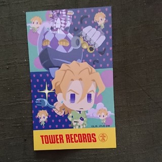 渋谷タワーレコード ジョジョの奇妙な冒険 名刺サイズカード(アニメ/ゲーム)
