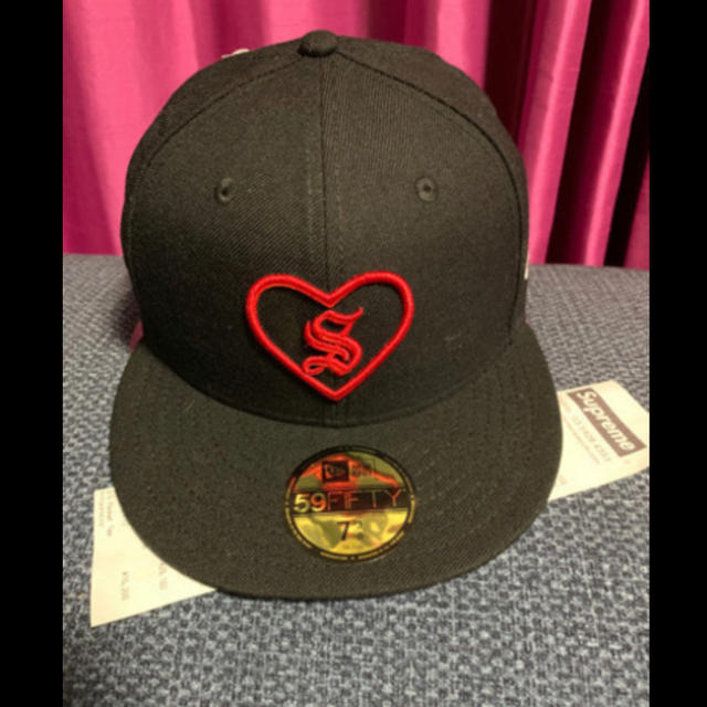 新品未使用 supreme  heart  new  era  cap