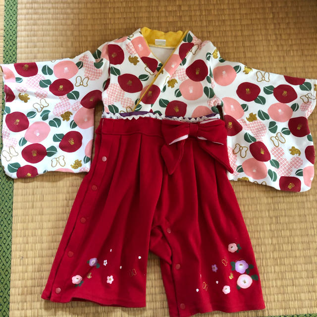 アカチャンホンポ(アカチャンホンポ)の袴ロンパース キッズ/ベビー/マタニティのキッズ服女の子用(90cm~)(和服/着物)の商品写真