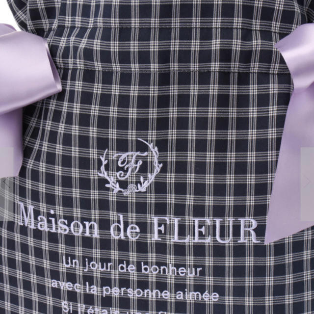 Maison de FLEUR(メゾンドフルール)の新品☆ サマーチェックダブルリボントートバッグ レディースのバッグ(トートバッグ)の商品写真
