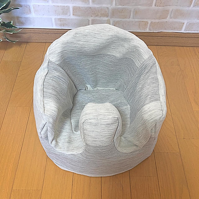 Bumbo(バンボ)のハンドメイド♡バンボカバー(太ボーダーグレー) キッズ/ベビー/マタニティの寝具/家具(シーツ/カバー)の商品写真