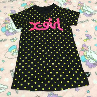 エックスガール(X-girl)のTシャツワンピ 2T 90サイズ(Tシャツ/カットソー)