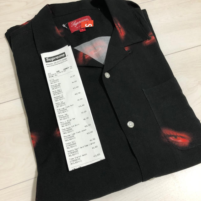 Supreme 19aw Eyes Rayon S/S Shirt 大名