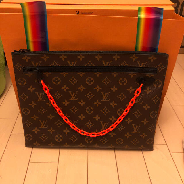 高品質 LOUIS ルイヴィトンヴァージル VUITTON セカンドバッグ+クラッチバッグ