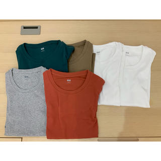 ユニクロ(UNIQLO)の[セット]UNIQLO   UネックTシャツ(七分袖)(Tシャツ(長袖/七分))