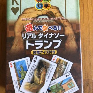 遊んで学べるリアルダイナソー 恐竜クイズ付きトランプ(知育玩具)