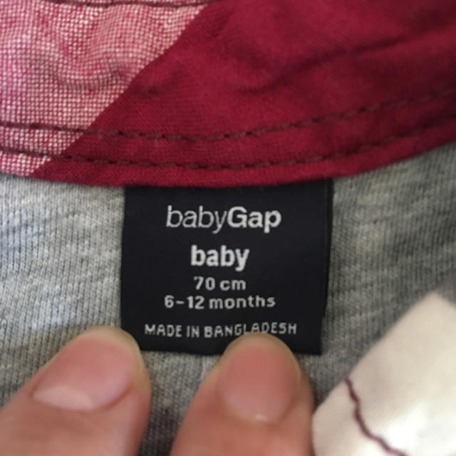 babyGAP(ベビーギャップ)のベビーギャップロンパース70 キッズ/ベビー/マタニティのベビー服(~85cm)(ロンパース)の商品写真