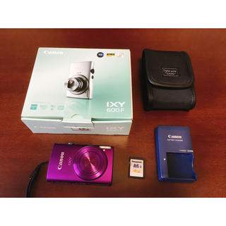 キヤノン(Canon)の★格安★ Canon IXY 600F レアカラー コンデジ 紫 パープル(コンパクトデジタルカメラ)