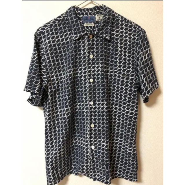 HOLLYWOOD RANCH MARKET(ハリウッドランチマーケット)のHRM / Blue Blue 藍染 和風 半袖シャツ メンズのトップス(シャツ)の商品写真