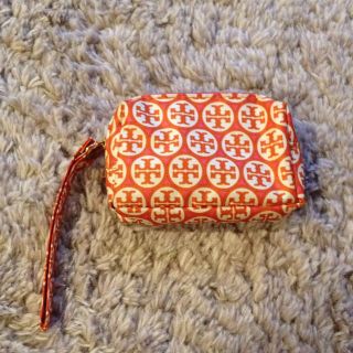 トリーバーチ(Tory Burch)のトリーバーチ ロゴミニポーチ オレンジ(ポーチ)