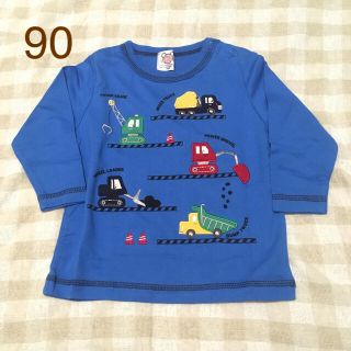 新品未使用 90サイズ 乗り物 長袖Tシャツ(Tシャツ/カットソー)