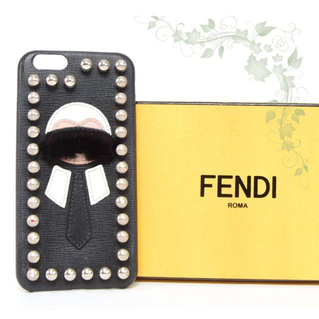 FENDI(フェンディ)の激レア☆フェンディ…カールラガーフェルドデザイン♡スマホカバーiphoneケース スマホ/家電/カメラのスマホアクセサリー(iPhoneケース)の商品写真