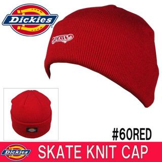 ディッキーズ(Dickies)のディッキーズ ニットキャップ SKATE KNIT CAP レッド(ニット帽/ビーニー)