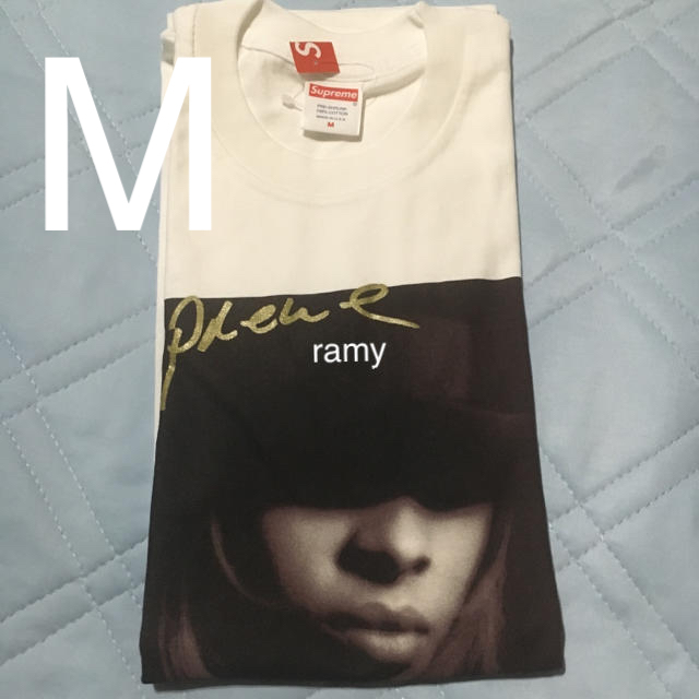 Supreme(シュプリーム)の Mサイズ 白 Mary J. Blige Tee メンズのトップス(Tシャツ/カットソー(半袖/袖なし))の商品写真