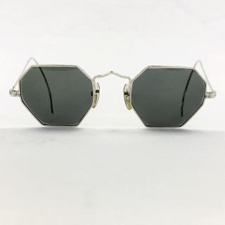 レイバン(Ray-Ban)のおもっしーさん専用/1930年代前後 B&L 14K フル彫金 オクタゴン(サングラス/メガネ)