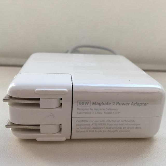 純正品 Macbook用 60W T MagSafe2 電源アダプタ