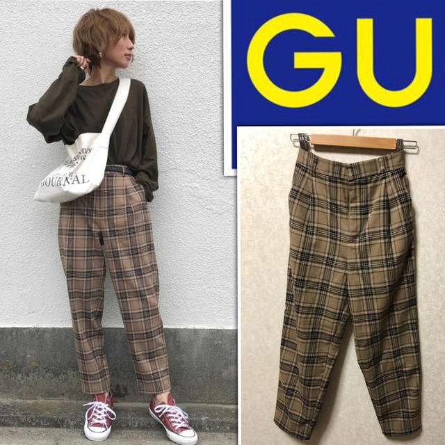 GU(ジーユー)のタータンチェックテーパード ユニクロ ungrid todayful ZARA レディースのパンツ(カジュアルパンツ)の商品写真