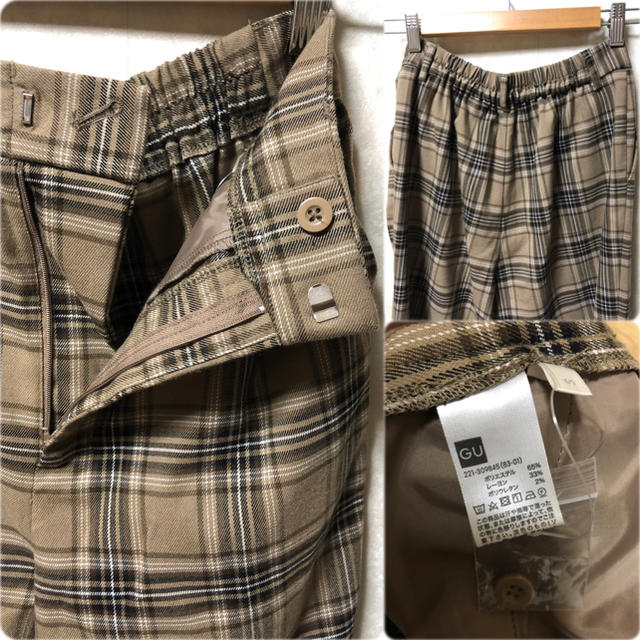 GU(ジーユー)のタータンチェックテーパード ユニクロ ungrid todayful ZARA レディースのパンツ(カジュアルパンツ)の商品写真