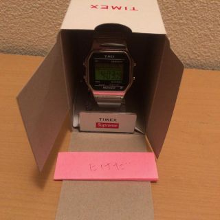 シュプリーム(Supreme)の※送料込 supreme Timex Digital Watch silver(腕時計(デジタル))