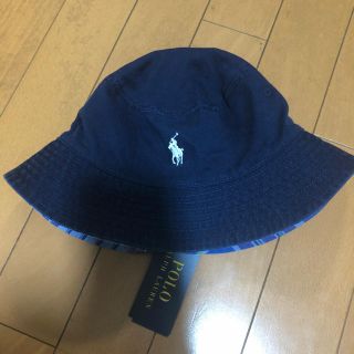 ポロラルフローレン(POLO RALPH LAUREN)のラルフローレンのリバーシブルハット 新品 57cm 70%オフ(帽子)