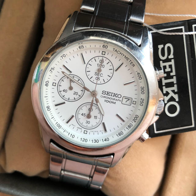 SEIKO - セイコー SEIKO クロノグラフ 腕時計 白の通販 by kinkuma's shop｜セイコーならラクマ