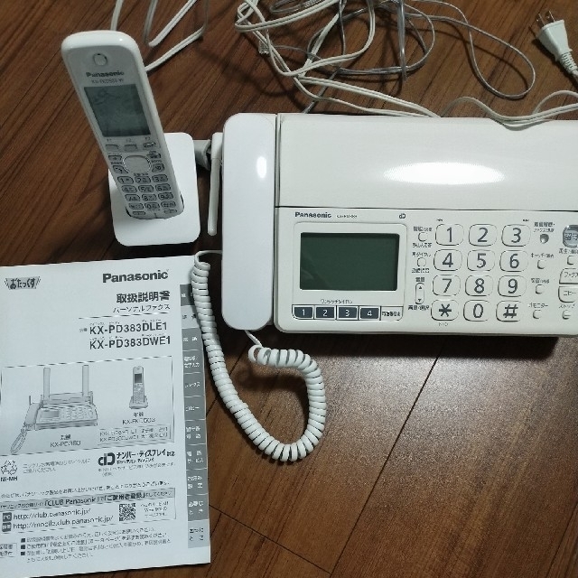 パナソニック FAX 固定電話機　KX-PD383DLE1