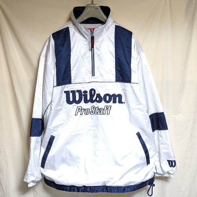 ♪♪Wilson ウィルソン メンズ Vintage ヴィンテージ ナイロンジャケット SIZE L ホワイト