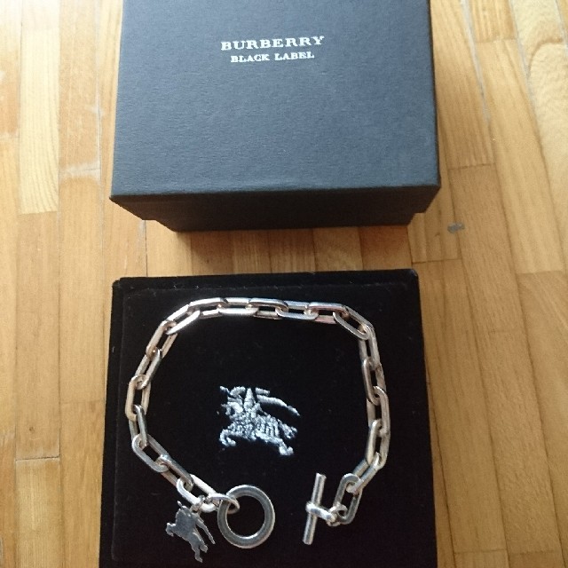 BURBERRY BLACK LABEL(バーバリーブラックレーベル)のバーバリーブラックレーベル ブレスレット シルバー925 メンズのアクセサリー(ブレスレット)の商品写真