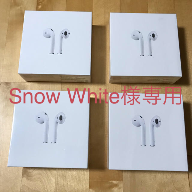 ☆新春福袋2022☆ white Snow - Apple AirPods2 MV7N2J/A 4台