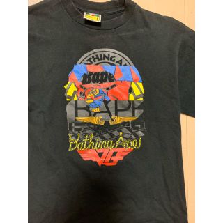 アベイシングエイプ(A BATHING APE)の激安Sサイズ！ BAPEアイコン猿Tシャツ黒(Tシャツ/カットソー(半袖/袖なし))