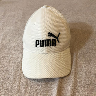プーマ(PUMA)のpuma 子供用白キャップ (帽子)
