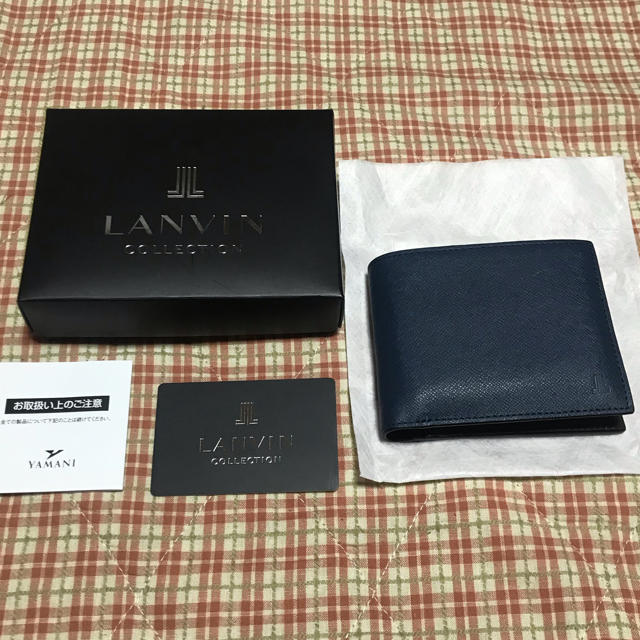 LANVIN - ランバン 二つ折り財布  箱付きの通販 by Pu―san 's shop｜ランバンならラクマ