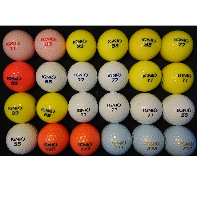 朝日ゴルフ(アサヒゴルフ)のイグニオ スタイル40他 24球 ロストボール ゴルフボール スポーツ/アウトドアのゴルフ(その他)の商品写真