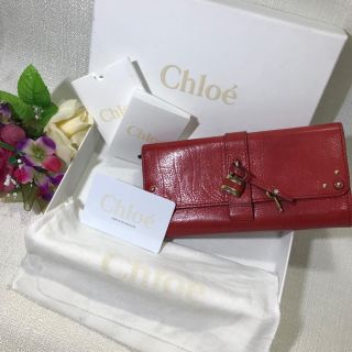 クロエ(Chloe)のChloe クロエ パディントン カデナ 長財布 ワインレッド(財布)