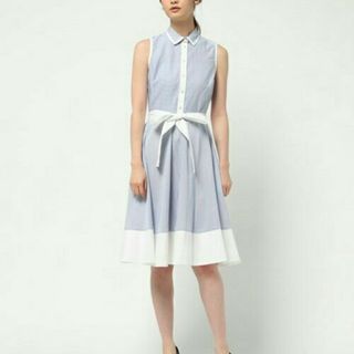 ケイトスペードニューヨーク(kate spade new york)のBROOME STREET PINSTRIPE SHIRTDRESS(ひざ丈ワンピース)