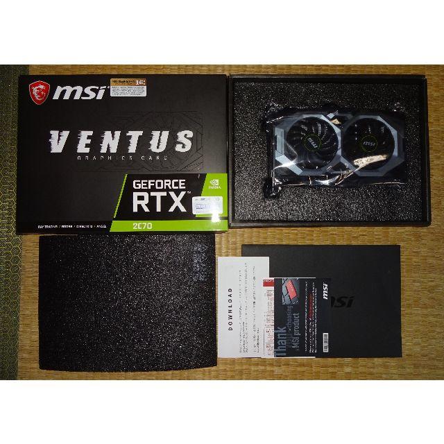 MSI GeForce RTX 2070 VENTUS 8G 美品スマホ/家電/カメラ