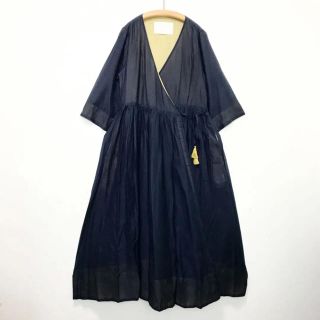 ドゥーズィエムクラス(DEUXIEME CLASSE)のMYLAN（マイラン）Crinkle wrap dress(ロングワンピース/マキシワンピース)