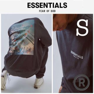 フィアオブゴッド(FEAR OF GOD)の【Fog Essentials】フォトシリーズ ロンT Sサイズ 黒 新品未開封(Tシャツ/カットソー(七分/長袖))