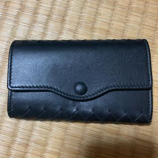 ボッテガヴェネタ(Bottega Veneta)の美品 黒 ボッテガ  カーフ 6連 キーケース (キーケース)