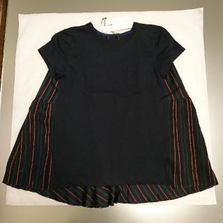 サカイ(sacai)の新品、未使用、バーニーズニューヨーク×SACAI バック プリーツ T シャツ(シャツ/ブラウス(半袖/袖なし))